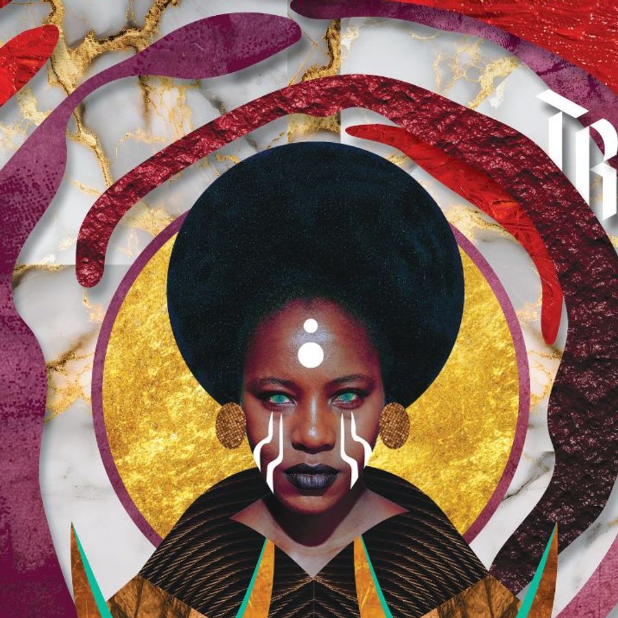 Drie kleurrijke portretten van de makers van Welcome To Our Guesthouse bij Theater Rotterdam, ontworpen door AiRich.